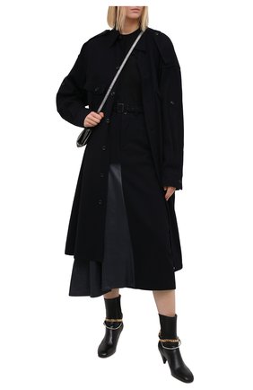 Женская шерстяная юбка Y`S синего цвета по цене 99500 руб., арт. YR-S01-808 | Фото 2 Женская шерстяная юбка Y`S синего цвета, арт. YR-S01-808 | Фото 2