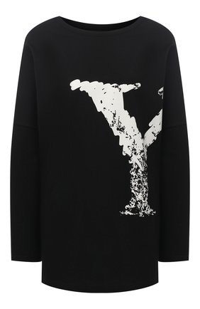 Женская хлопковый лонгслив YOHJI YAMAMOTO черного цвета по цене 34950 руб., арт. NR-T61-077 | Фото 1 Женская хлопковый лонгслив YOHJI YAMAMOTO черного цвета, арт. NR-T61-077 | Фото 1