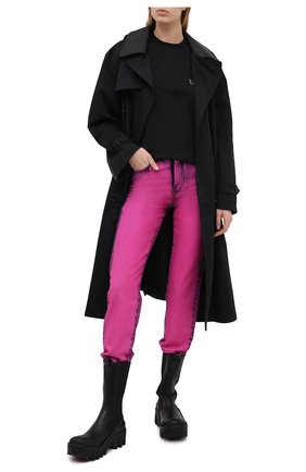 Женская хлопковая футболка MSGM черного цвета по цене 9965 руб., арт. 2945MDM30 207648 | Фото 2 Женская хлопковая футболка MSGM черного цвета, арт. 2945MDM30 207648 | Фото 2
