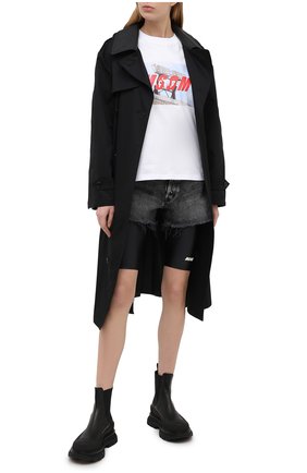 Женская хлопковая футболка MSGM белого цвета по цене 11550 руб., арт. 2945MDM23 207648 | Фото 2 Женская хлопковая футболка MSGM белого цвета, арт. 2945MDM23 207648 | Фото 2