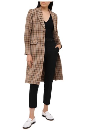 Женские шерстяные брюки MSGM черного цвета по цене 32800 руб., арт. 2942MDP114 207671 | Фото 2 Женские шерстяные брюки MSGM черного цвета, арт. 2942MDP114 207671 | Фото 2