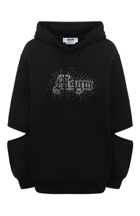 Женская хлопковое худи MSGM черного цвета по цене 32800 руб., арт. 2942MDM281 207999 | Фото 1 Женская хлопковое худи MSGM черного цвета, арт. 2942MDM281 207999 | Фото 1