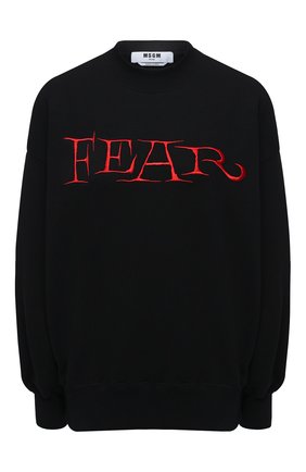 Женская хлопковый свитшот MSGM черного цвета по цене 19950 руб., арт. 2942MDM191 207999 | Фото 1 Женская хлопковый свитшот MSGM черного цвета, арт. 2942MDM191 207999 | Фото 1