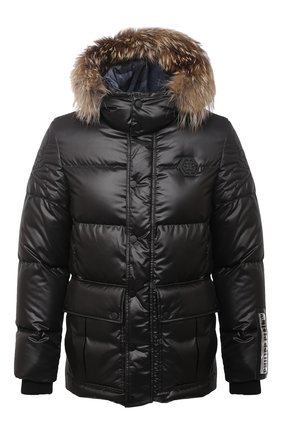 Мужская пуховая куртка PHILIPP PLEIN черного цвета по цене 172260 руб., арт. A20C MRB1583 PCO029F | Фото 1 Мужская пуховая куртка PHILIPP PLEIN черного цвета, арт. A20C MRB1583 PCO029F | Фото 1