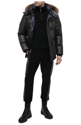 Мужская пуховая куртка PHILIPP PLEIN черного цвета по цене 172260 руб., арт. A20C MRB1583 PCO029F | Фото 2 Мужская пуховая куртка PHILIPP PLEIN черного цвета, арт. A20C MRB1583 PCO029F | Фото 2