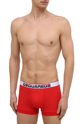Мужские хлопковые боксеры DSQUARED2 красного цвета по цене 4395 руб., арт. D9LC93180 | Фото 2 Мужские хлопковые боксеры DSQUARED2 красного цвета, арт. D9LC93180 | Фото 2