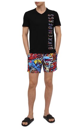 Мужская хлопковая футболка DIRK BIKKEMBERGS черного цвета по цене 5945 руб., арт. VBKB04896 | Фото 2 Мужская хлопковая футболка DIRK BIKKEMBERGS черного цвета, арт. VBKB04896 | Фото 2
