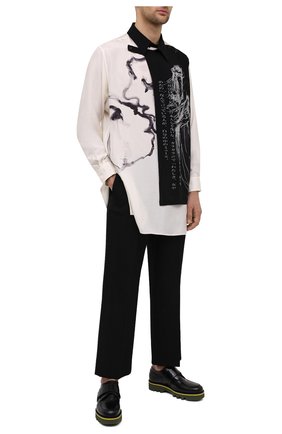 Мужские кожаные дерби DRIES VAN NOTEN черного цвета по цене 61800 руб., арт. MW28/008/QU122 | Фото 2 Мужские кожаные дерби DRIES VAN NOTEN черного цвета, арт. MW28/008/QU122 | Фото 2