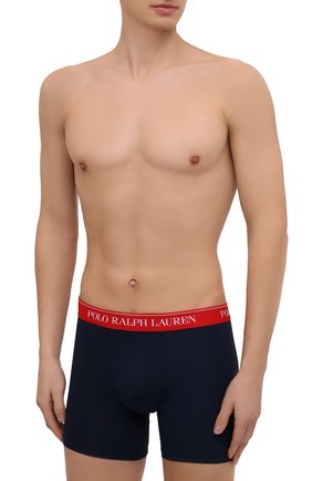 Мужские комплект из трех хлопковых боксеров POLO RALPH LAUREN темно-синего цвета по цене 4595 руб., арт. 714730410/023 | Фото 2 Мужские комплект из трех хлопковых боксеров POLO RALPH LAUREN темно-синего цвета, арт. 714730410/023 | Фото 2