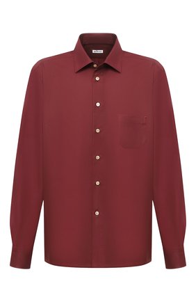 Мужская хлопковая рубашка KITON бордового цвета по цене 79850 руб., арт. UMCNERH0740904/45-50 | Фото 1 Мужская хлопковая рубашка KITON бордового цвета, арт. UMCNERH0740904/45-50 | Фото 1