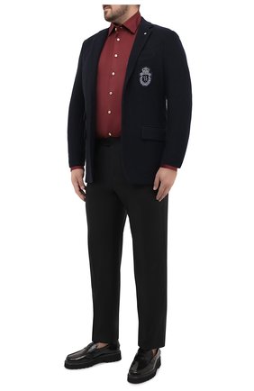 Мужская хлопковая рубашка KITON бордового цвета по цене 79850 руб., арт. UMCNERH0740904/45-50 | Фото 2 Мужская хлопковая рубашка KITON бордового цвета, арт. UMCNERH0740904/45-50 | Фото 2