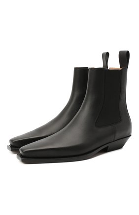 Мужские кожаные казаки BOTTEGA VENETA черного цвета по цене 131000 руб., арт. 639683/V00M0 | Фото 1 Мужские кожаные казаки BOTTEGA VENETA черного цвета, арт. 639683/V00M0 | Фото 1 (Материал внутренний: Натуральная кожа; Подошва: Плоская; Мужское Кросс-КТ: Казаки-обувь, Сапоги-обувь; Материал внешний: Кожа; Материал утеплителя: Без утеплителя; Региональные ограничения белый список (Axapta Mercury): RU)