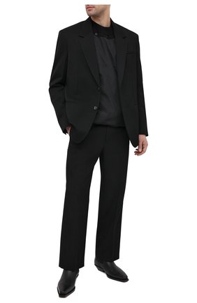 Мужские кожаные казаки BOTTEGA VENETA черного цвета по цене 131000 руб., арт. 639683/V00M0 | Фото 2 Мужские кожаные казаки BOTTEGA VENETA черного цвета, арт. 639683/V00M0 | Фото 2 (Материал внутренний: Натуральная кожа; Подошва: Плоская; Мужское Кросс-КТ: Казаки-обувь, Сапоги-обувь; Материал внешний: Кожа; Материал утеплителя: Без утеплителя; Региональные ограничения белый список (Axapta Mercury): RU)
