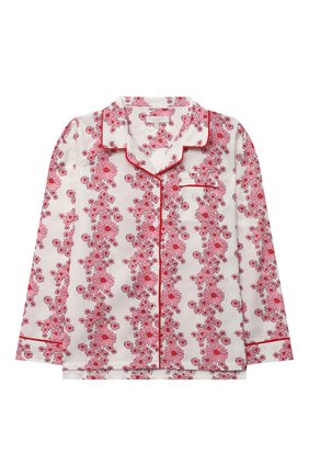 Детская хлопковая пижама LITTLE YOLKE розового цвета по цене 7995 руб., арт. SS21-12C-BL-LY/9-12Y | Фото 2 Детская хлопковая пижама LITTLE YOLKE розового цвета, арт. SS21-12C-BL-LY/9-12Y | Фото 2