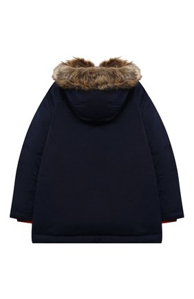 Детского пуховая парка POLO RALPH LAUREN темно-синего цвета по цене 20650 руб., арт. 323797762 | Фото 2 Детского пуховая парка POLO RALPH LAUREN темно-синего цвета, арт. 323797762 | Фото 2