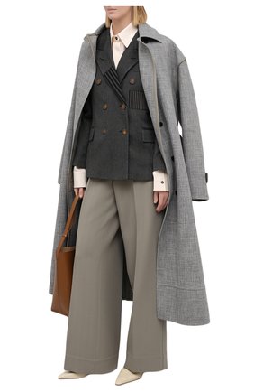 Женский жакет из шерсти и шелка RALPH LAUREN серого цвета по цене 311500 руб., арт. 290824556 | Фото 2 Женский жакет из шерсти и шелка RALPH LAUREN серого цвета, арт. 290824556 | Фото 2