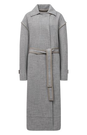 Женский плащ JIL SANDER серого цвета по цене 254500 руб., арт. JSWR475614-WR250500 | Фото 1 Женский плащ JIL SANDER серого цвета, арт. JSWR475614-WR250500 | Фото 1
