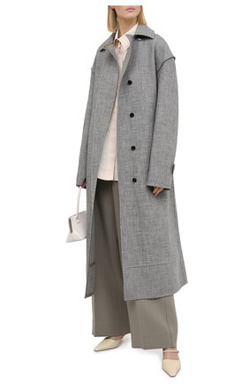 Женский плащ JIL SANDER серого цвета по цене 254500 руб., арт. JSWR475614-WR250500 | Фото 2 Женский плащ JIL SANDER серого цвета, арт. JSWR475614-WR250500 | Фото 2