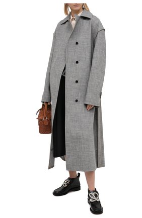 Женская кожаные ботинки LOEWE черного цвета по цене 93400 руб., арт. L814290X07 | Фото 2 Женская кожаные ботинки LOEWE черного цвета, арт. L814290X07 | Фото 2