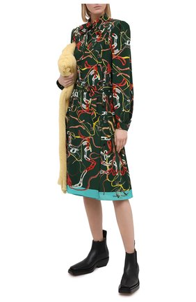 Женское шелковое платье MAISON MARGIELA зеленого цвета по цене 220000 руб., арт. S29CT0977/S53593 | Фото 2 Женское шелковое платье MAISON MARGIELA зеленого цвета, арт. S29CT0977/S53593 | Фото 2