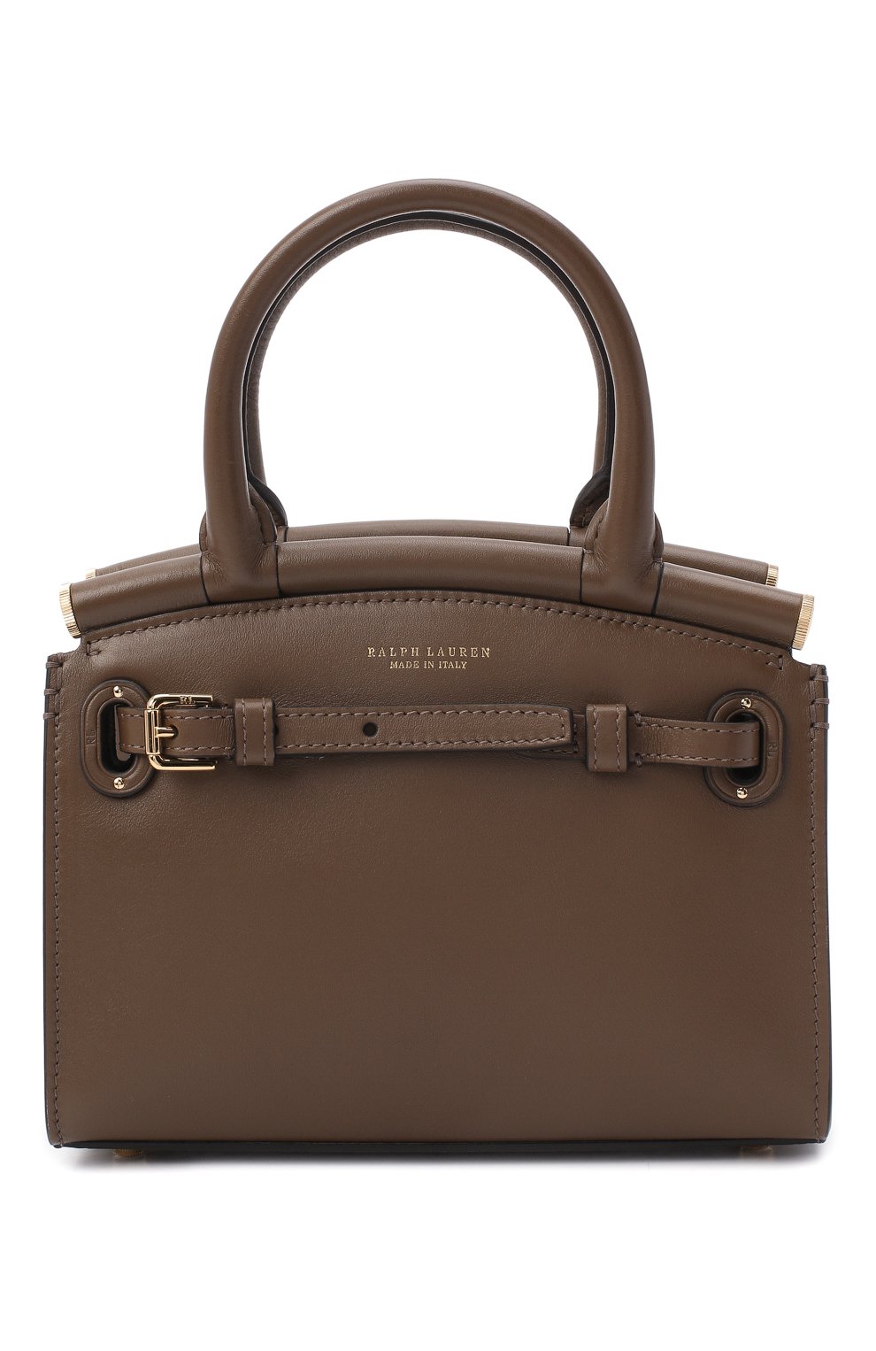 Женская сумка rl50 mini RALPH LAUREN коричневого цвета, арт. 435769078 | Фото 1 (Сумки-технические: Сумки через плечо, Сумки top-handle; Материал: Натуральная кожа; Размер: mini; Ремень/цепочка: На ремешке)