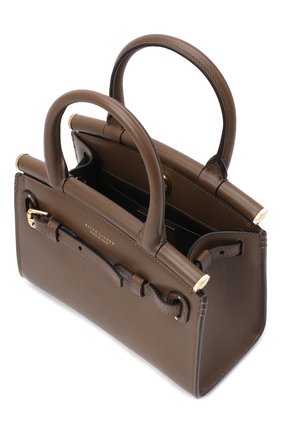 Женская сумка rl50 mini RALPH LAUREN коричневого цвета, арт. 435769078 | Фото 4 (Сумки-технические: Сумки через плечо, Сумки top-handle; Материал: Натуральная кожа; Размер: mini; Ремень/цепочка: На ремешке)