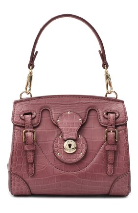 Женская сумка ricky 18 из кожи крокодила RALPH LAUREN темно-розового цвета по цене 957000 руб., арт. 69H/I0G44/RMALL | Фото 1 Женская сумка ricky 18 из кожи крокодила RALPH LAUREN темно-розового цвета, арт. 69H/I0G44/RMALL | Фото 1 (Размер: mini; Ремень/цепочка: На ремешке; Сумки-технические: Сумки top-handle, Сумки через плечо)