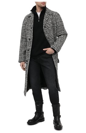 Мужские кожаные сапоги DOLCE & GABBANA черного цвета по цене 115000 руб., арт. A70032/AW352 | Фото 2 Мужские кожаные сапоги DOLCE & GABBANA черного цвета, арт. A70032/AW352 | Фото 2