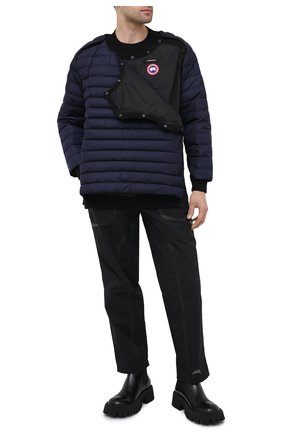 Мужской бомбер y/project x canada goose Y/PROJECT темно-синего цвета по цене 223000 руб., арт. YPCGMPULL2 Y17 | Фото 2 Мужской бомбер y/project x canada goose Y/PROJECT темно-синего цвета, арт. YPCGMPULL2 Y17 | Фото 2