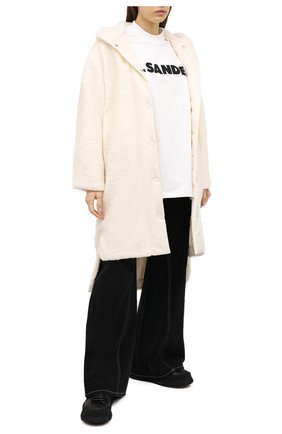 Женское пальто FORTE DEI MARMI COUTURE белого цвета по цене 63400 руб., арт. 20WF8503 | Фото 2 Женское пальто FORTE DEI MARMI COUTURE белого цвета, арт. 20WF8503 | Фото 2