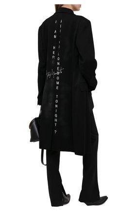 Женское шерстяное пальто YOHJI YAMAMOTO черного цвета по цене 219500 руб., арт. FR-J02-119 | Фото 2 Женское шерстяное пальто YOHJI YAMAMOTO черного цвета, арт. FR-J02-119 | Фото 2