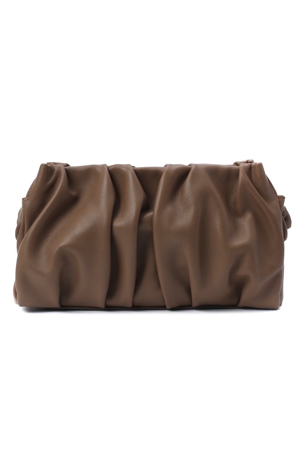 Женская сумка vague small ELLEME темно-коричневого цвета, арт. VAGUE/LEATHER | Фото 1 (Сумки-технические: Сумки через плечо, Сумки top-handle; Материал: Натуральная кожа; Размер: small)