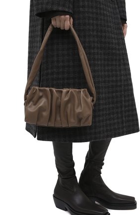 Женская сумка vague small ELLEME темно-коричневого цвета по цене 0 руб., арт. VAGUE/LEATHER | Фото 2 Женская сумка vague small ELLEME темно-коричневого цвета, арт. VAGUE/LEATHER | Фото 2 (Сумки-технические: Сумки через плечо, Сумки top-handle; Материал: Натуральная кожа; Размер: small)