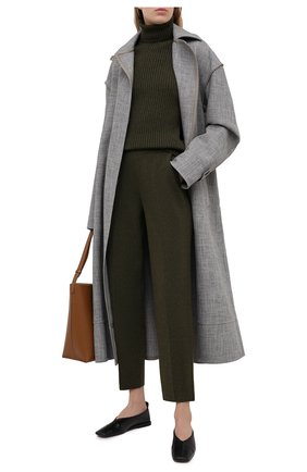 Женские кашемировые брюки LORO PIANA зеленого цвета по цене 236500 руб., арт. FAL3598 | Фото 2 Женские кашемировые брюки LORO PIANA зеленого цвета, арт. FAL3598 | Фото 2