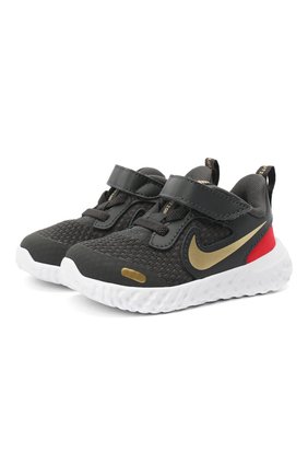 Детские кроссовки nike revolution 5 NIKE серого цвета по цене 2170 руб., арт. BQ5673-016 | Фото 1 Детские кроссовки nike revolution 5 NIKE серого цвета, арт. BQ5673-016 | Фото 1