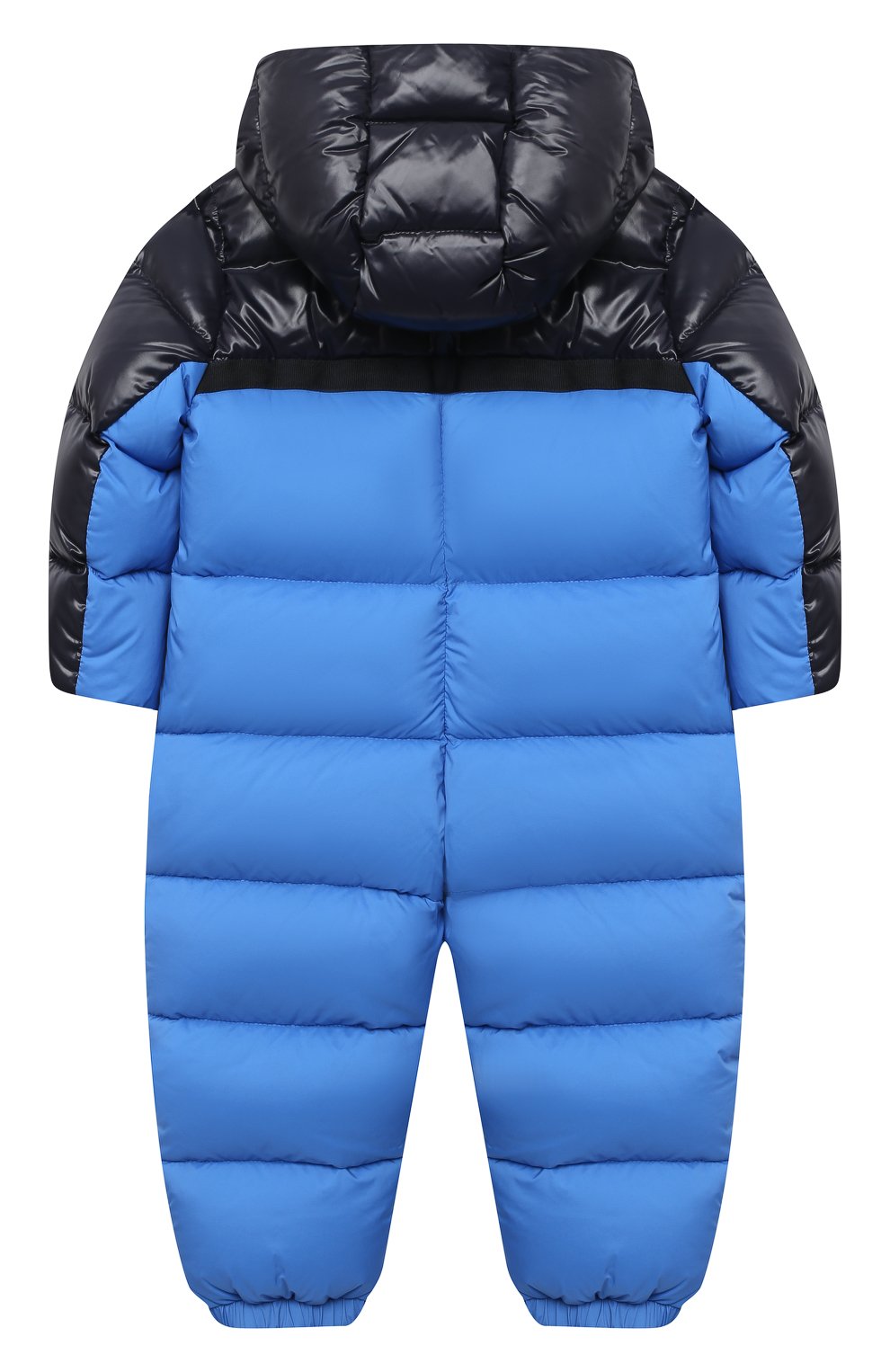 Детский пуховый комбинезон MONCLER синего цвета по цене 59950 руб., арт. F2-951-1G508-20-53333/18M-3A | Фото 2 Детский пуховый комбинезон MONCLER синего цвета, арт. F2-951-1G508-20-53333/18M-3A | Фото 2 (Региональные ограничения белый список (Axapta Mercury): RU; Ростовка одежда: 18 мес | 86 см, 24 мес | 92 см, 36 мес | 98 см)