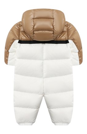 Детского пуховый комбинезон MONCLER белого цвета по цене 49950 руб., арт. F2-951-1G508-20-53333/18M-3A | Фото 2 Детского пуховый комбинезон MONCLER белого цвета, арт. F2-951-1G508-20-53333/18M-3A | Фото 2
