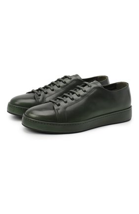 Мужские кожаные кеды SANTONI зеленого цвета по цене 116000 руб., арт. MBCU21473NE0PDBAV35 | Фото 1 Мужские кожаные кеды SANTONI зеленого цвета, арт. MBCU21473NE0PDBAV35 | Фото 1 (Материал утеплителя: Натуральный мех; Подошва: Массивная; Материал внешний: Кожа; Длина стельки: 29,3, 26,8, 29,6, 31, 28, 25,1, 25,5, 25,9, 26,4, 27,2; Стили: Классический)