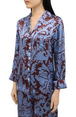 Женская пижама LUNA DI SETA голубого цвета, арт. VLST60704 | Фото 2 (Материал внешний: Вискоза)