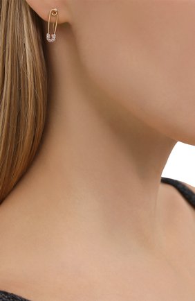 Женские серьги J-POINT золотого цвета по цене 57200 руб., арт. ИПГ857.56.030719.11P | Фото 2 Женские серьги J-POINT золотого цвета, арт. ИПГ857.56.030719.11P | Фото 2