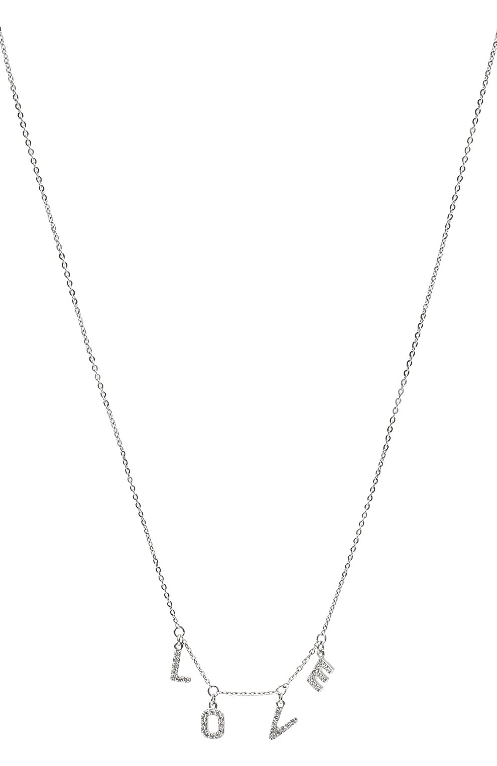 Женское колье love J-POINT белого цвета по цене 51700 руб., арт. ИПГ857.39.040920.11W | Фото 2 Женское колье love J-POINT белого цвета, арт. ИПГ857.39.040920.11W | Фото 2