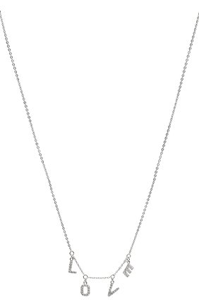 Женское колье love J-POINT белого цвета по цене 51700 руб., арт. ИПГ857.39.040920.11W | Фото 2 Женское колье love J-POINT белого цвета, арт. ИПГ857.39.040920.11W | Фото 2