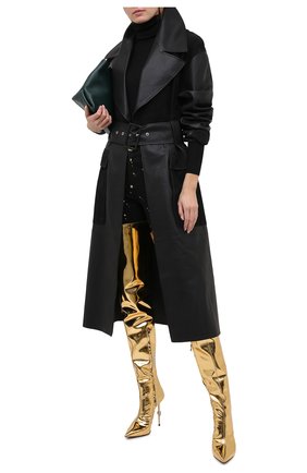 Женские ботфорты PHILIPP PLEIN золотого цвета по цене 287100 руб., арт. A20S WSD0388 PTE003N | Фото 2 Женские ботфорты PHILIPP PLEIN золотого цвета, арт. A20S WSD0388 PTE003N | Фото 2