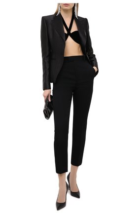 Женская топ SAINT LAURENT черного цвета по цене 131000 руб., арт. 633523/Y525R | Фото 2 Женская топ SAINT LAURENT черного цвета, арт. 633523/Y525R | Фото 2