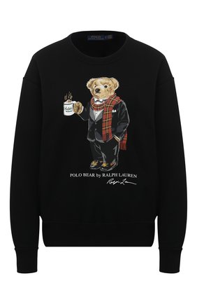 Женская хлопковый свитшот POLO RALPH LAUREN черного цвета по цене 15600 руб., арт. 211823689 | Фото 1 Женская хлопковый свитшот POLO RALPH LAUREN черного цвета, арт. 211823689 | Фото 1
