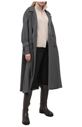 Женские кожаные сапоги SEE BY CHLOÉ темно-коричневого цвета по цене 55150 руб., арт. SB35062B/12550 | Фото 2 Женские кожаные сапоги SEE BY CHLOÉ темно-коричневого цвета, арт. SB35062B/12550 | Фото 2