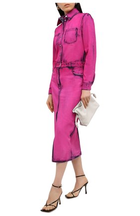 Женское джинсовое платье MSGM фуксия цвета по цене 55050 руб., арт. 2942MDA142LC 207967 | Фото 2 Женское джинсовое платье MSGM фуксия цвета, арт. 2942MDA142LC 207967 | Фото 2