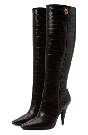 Женские кожаные сапоги TOM FORD коричневого цвета по цене 139500 руб., арт. W2690T-LCL102 | Фото 1 Женские кожаные сапоги TOM FORD коричневого цвета, арт. W2690T-LCL102 | Фото 1