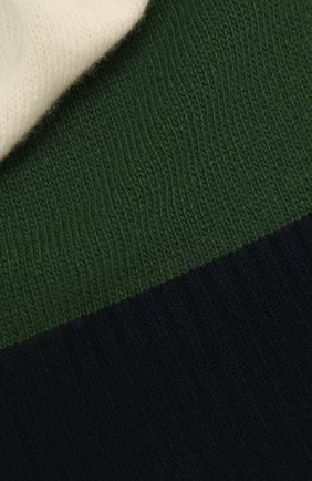 Детский шерстяной шарф IL GUFO зеленого цвета, арт. A20SP115EM220 | Фото 2 (Материал: Шерсть, Текстиль)