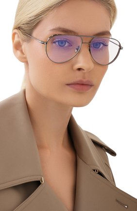Женские оправа TOM FORD серебряного цвета по цене 39950 руб., арт. TF5658-B 008 | Фото 2 Женские оправа TOM FORD серебряного цвета, арт. TF5658-B 008 | Фото 2